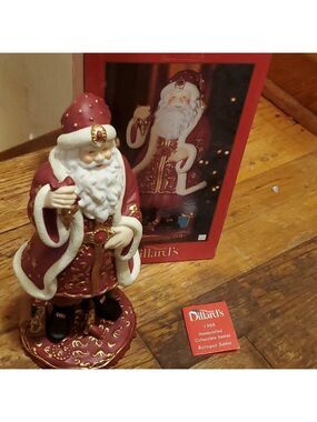 Dillards 1998 Christmas trimmings bouncing santa